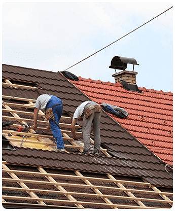 Men Working on Roof Repair